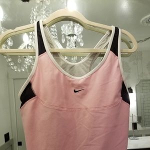 Nike Jogging Bra Tank Top Pink and Black